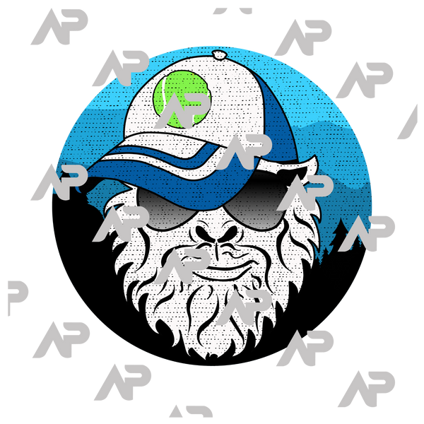 Sasquatch wearing a Tennis Hat Tank Top