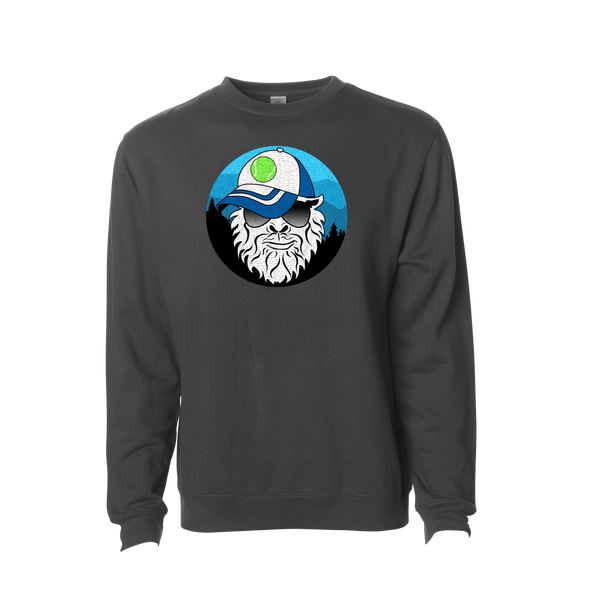 Sasquatch wearing a Tennis Hat Sweatshirt