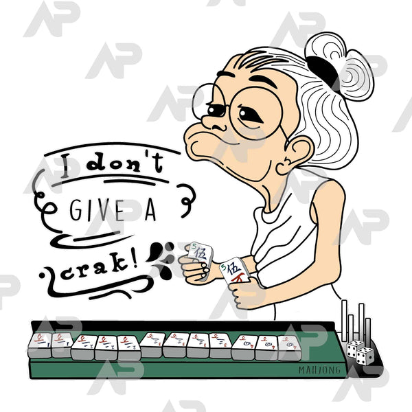 I Don't Give a Crak! Mahjong Sweatshirt