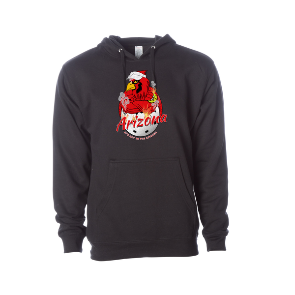 Arizona Cardinal in Flames Pickleball Sweatshirt