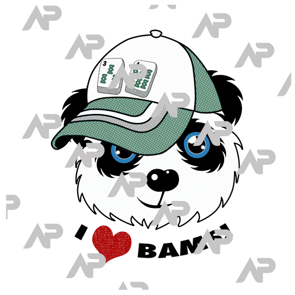 I Love Bams Mahjong T-Shirt