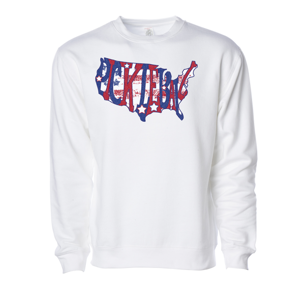 USA Pickleball with Flag Sweatshirt