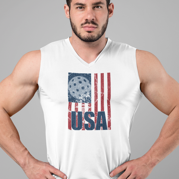USA Pickleball Flag Tank Top