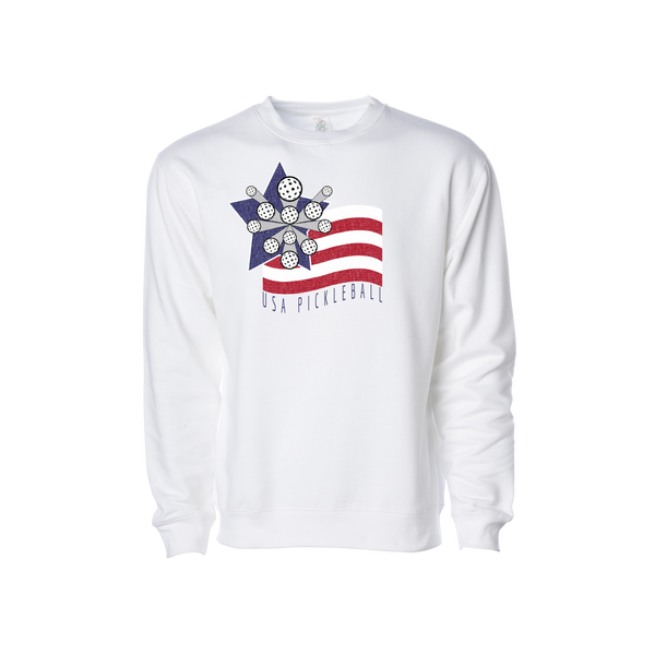 USA Exploding Pickleball Flag Sweatshirt