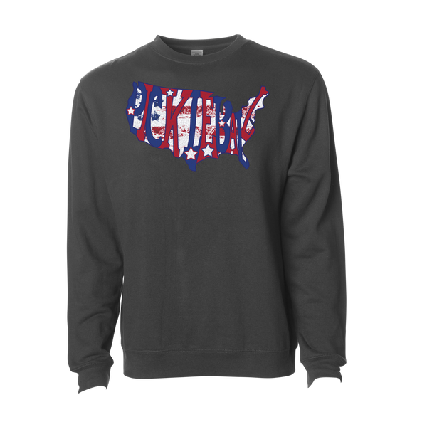 USA Pickleball with Flag Sweatshirt