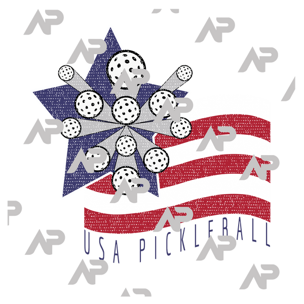 USA Exploding Pickleball Flag Tank Top