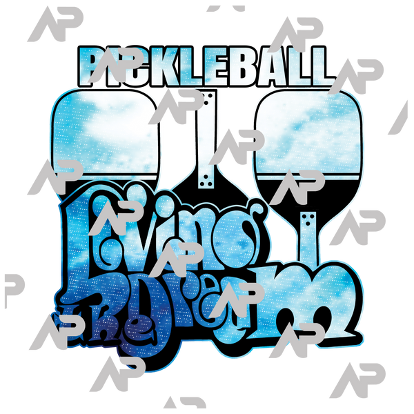 Pickleball Living the Dream in Color Sweatshirt