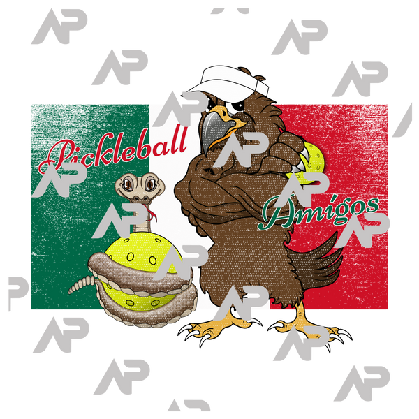 Mexico Flag Pickleball Amigos T-Shirt