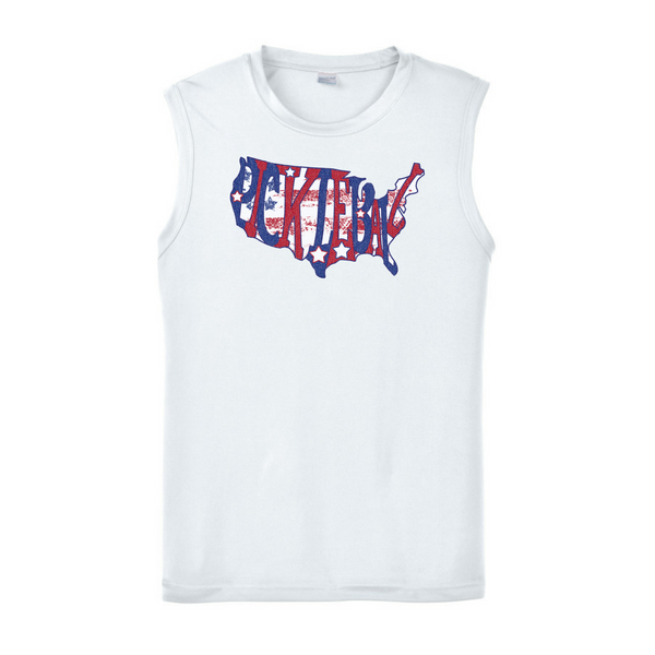 USA Pickleball with Flag Tank Top