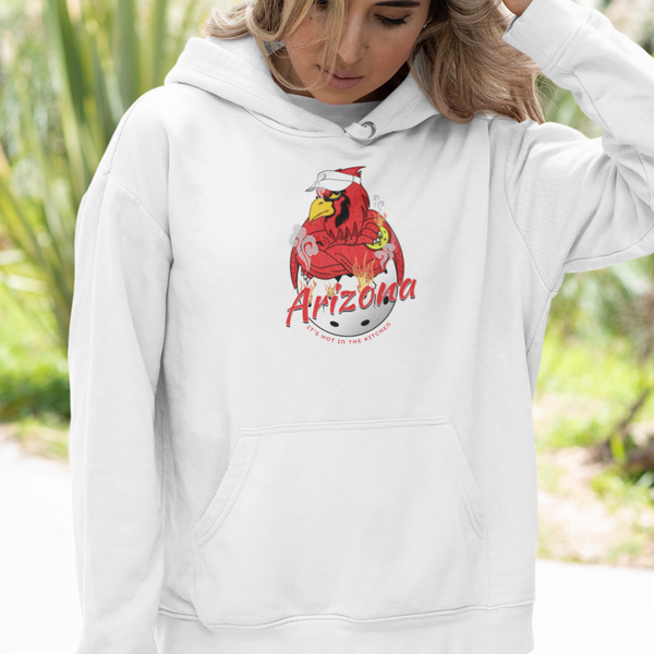 Arizona Cardinal in Flames Pickleball Sweatshirt