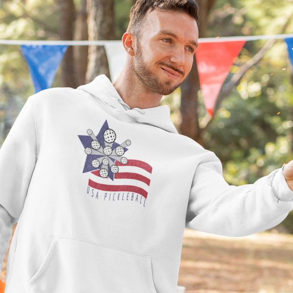 USA Exploding Pickleball Flag Sweatshirt