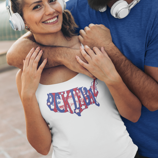 USA Pickleball with Flag Tank Top