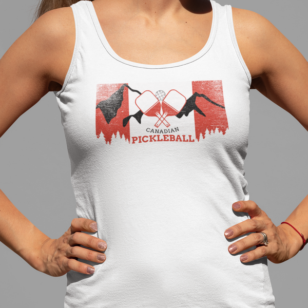 Canadian Flag Pickleball Tank Top