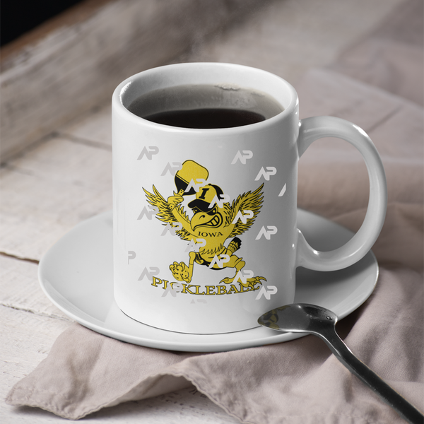 Iowa Hawk Pickleball Mug