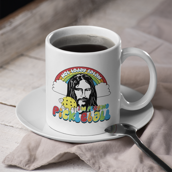 Not Today Satan Pickleball Mug