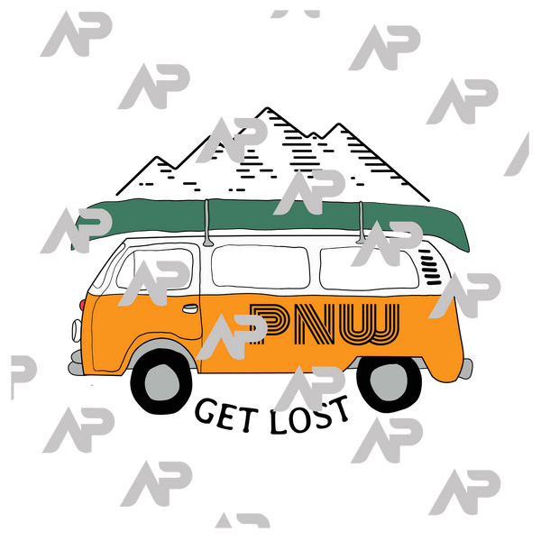 Get Lost PNW VW Bus T-Shirt
