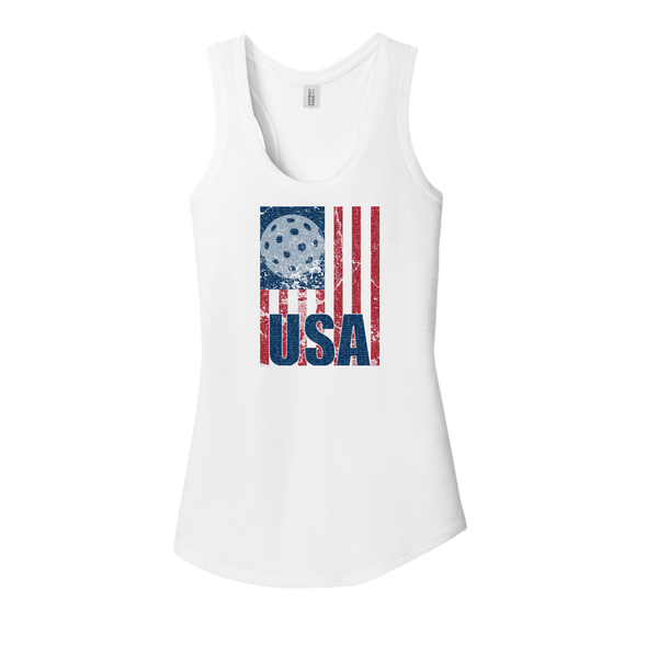 USA Pickleball Flag Tank Top
