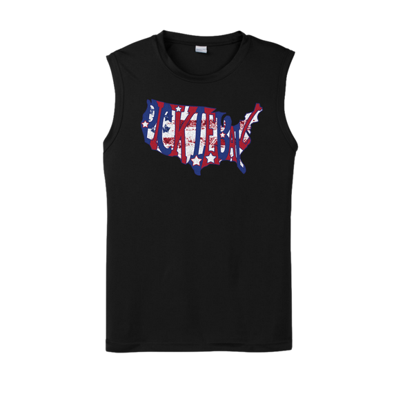 USA Pickleball with Flag Tank Top