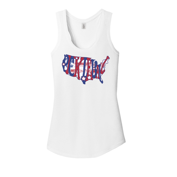 USA Pickleball with Flag Tank Top