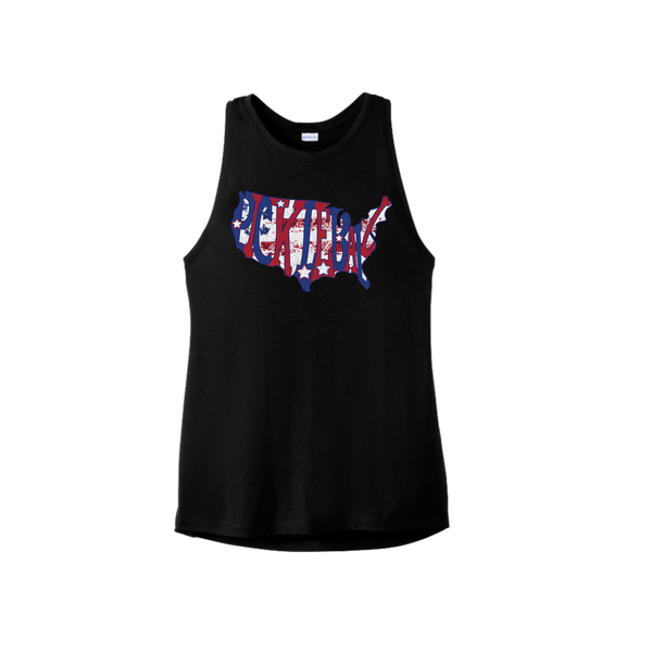 USA Pickleball with Flag Tank Top