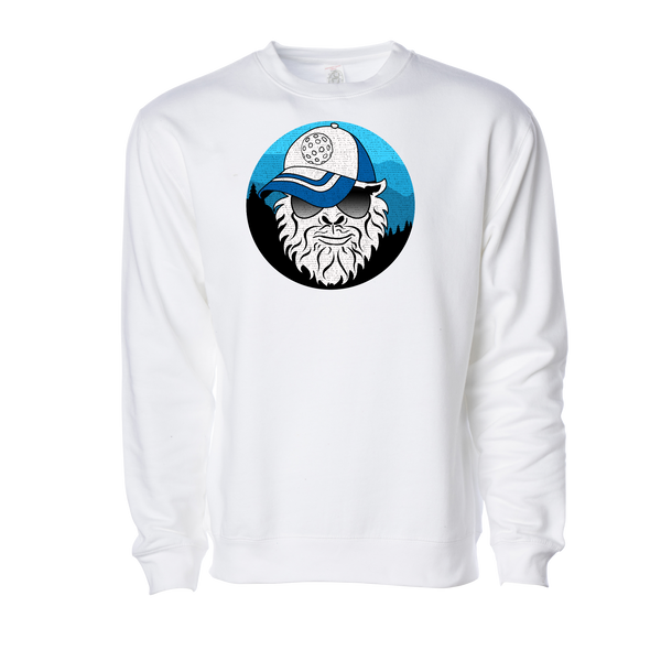 Sasquatch wearing a Pickleball Hat Sweatshirt
