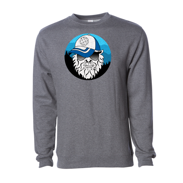 Sasquatch wearing a Pickleball Hat Sweatshirt