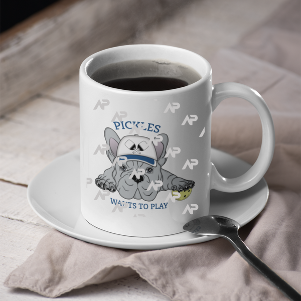 Pickles wants to Play Pickleball Mug